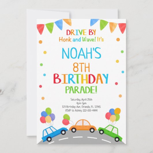 Rijd op uitnodiging, uitnodiging (Voorkant)