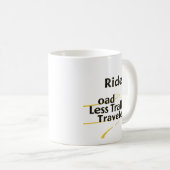 Rijd over de minder bereden weg koffiemok (Voorkant rechts)
