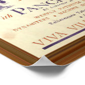 Rijd 🚴 Pancho Villa Vintage Mexicaanse Kunstwerk Poster (Hoek)