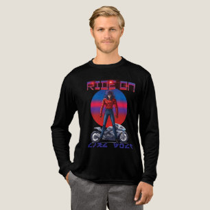 Rijd rond als een wolf Tri-Blend shirt