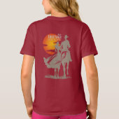 Rijd samen - Western leven (Dark) | Kinder Rugtas T-shirt (Achterkant)