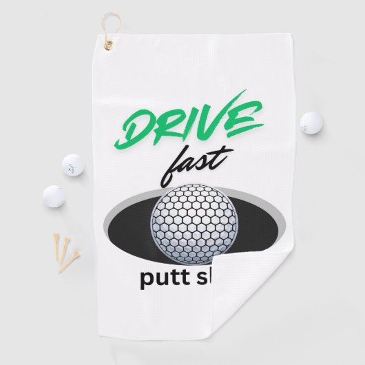 Rijd snel, zet langzaam golfhanddoek (Insitu)