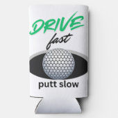 Rijd snel, zet langzaam seltzer blikjeskoeler (Achterkant)