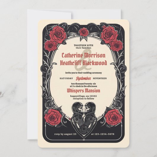 Rijd tot de dood en verder: Bruiloft Kaart (Voorkant)