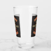 Rijd tot de Dood Motorrijder Levensstijl Bier Glas (Links)