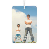 Rijd Veilig Aangepaste Foto Vader Verjaardag Cadea Luchtverfrisser (Achterkant)