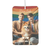 Rijd veilig homostel liefde | Aangepaste foto Luchtverfrisser (Voorkant)