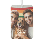 Rijd veilig homostel liefde | Aangepaste foto Luchtverfrisser (Achterkant)