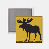 Rijd veilig, verkeersbord, Canada Magneet (Voorkant / Achterkant)