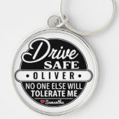 Rijd Veilige Sleutelhangers Voor Vriendin Echtgeno (Voorkant)