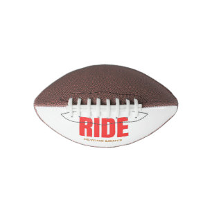 Rijd Voorbij Grenzen – Motiverende Biker Typografi American Football