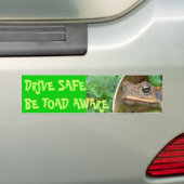 RIJD VOORZICHTIG - WEES PADDENBEWUST BUMPERSTICKER (Op auto)