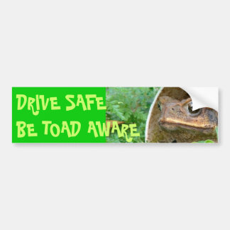 RIJD VOORZICHTIG - WEES PADDENBEWUST BUMPERSTICKER
