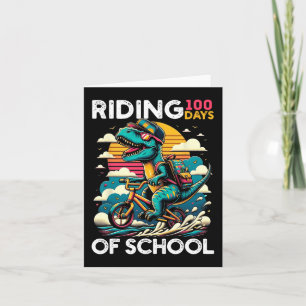 Rijden 100 dagen van school fiets fietsen rijder d kaart