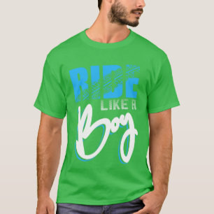 Rijden als een Boy Motorcross Dirt Bike Boys Motor T-shirt