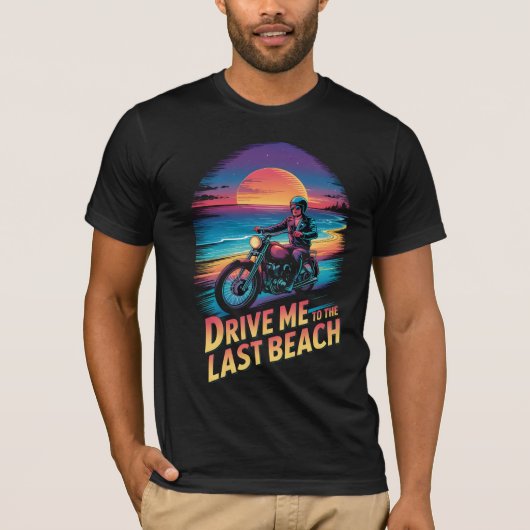 Rijden alsof het het einde van alles is t-shirt (Voorkant)