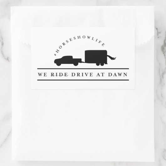 Rijden bij Dawn Sticker (Tas)