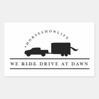 Rijden bij Dawn Sticker
