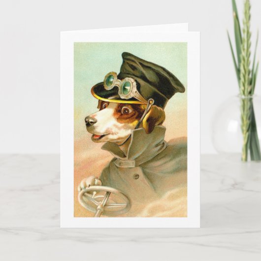Rijden bij honden feestdagen kaart (Voorkant)