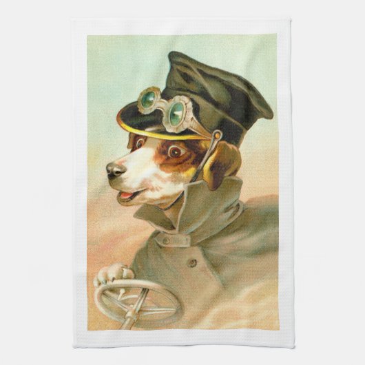 Rijden bij honden theedoek (Verticaal)