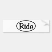 rijden bumpersticker (Voorkant)