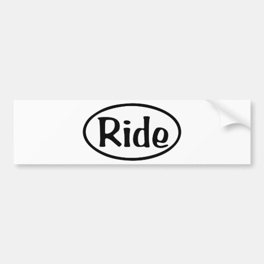 rijden bumpersticker (Voorkant)