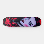 Rijden de Artistic Vibe: Leuke Pop Art Girl Persoonlijk Skateboard (Horizontaal)