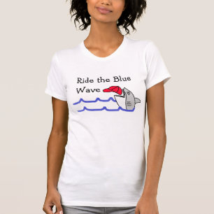 Rijden de Blue Wave Democrat Ondersteuning Politie T-shirt