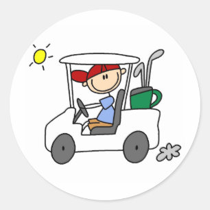 Rijden de golfkar Sticker