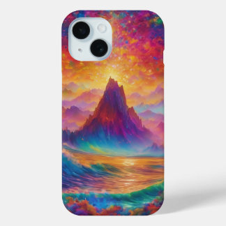 Rijden de golven van Mindscapes iPhone 15 Case