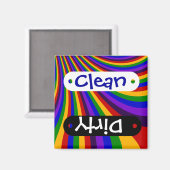 Rijden de Rainbow Slide Kleurrijke Strepen Magneet (Voorkant / Achterkant)