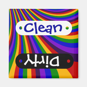 Rijden de Rainbow Slide Kleurrijke Strepen Magneet