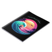 Rijden de Wave bij zonsondergang- Notitieboek (Linkerzijde)