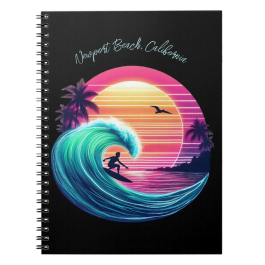 Rijden de Wave bij zonsondergang- Notitieboek (Voorkant)