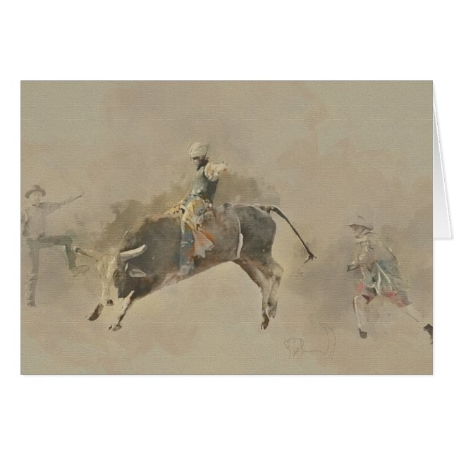 Rijden die Bull (Voorkant Horizontaal)