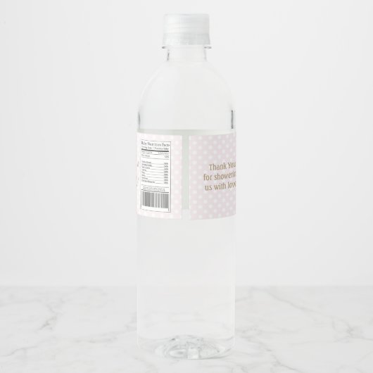 Rijden door Baby shower Afro-Amerikaanse Baby Mask Waterfles Etiket (Achterkant)