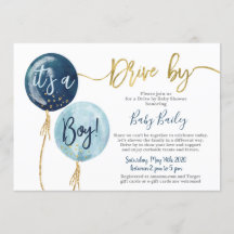 Rijden door Baby shower boy