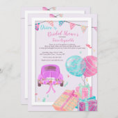 Rijden door Bridal Shower Uitnodiging (Voorkant / Achterkant)