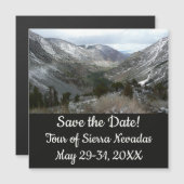 Rijden door de bergen van Snowy Sierra Nevada (Voorkant / Achterkant)