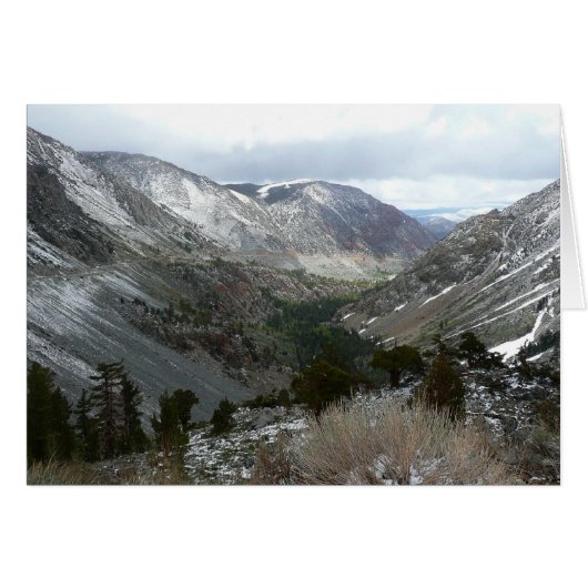 Rijden door de bergen van Snowy Sierra Nevada (Voorkant Horizontaal)