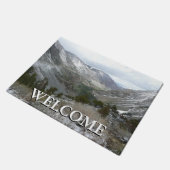 Rijden door de bergen van Snowy Sierra Nevada Deurmat (Schuin)