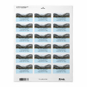 Rijden door de bergen van Snowy Sierra Nevada Etiket (Full Sheet)