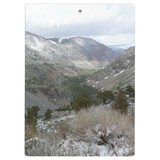 Rijden door de bergen van Snowy Sierra Nevada Klembord (Achterkant)