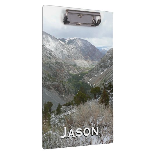 Rijden door de bergen van Snowy Sierra Nevada Klembord (Rechts)