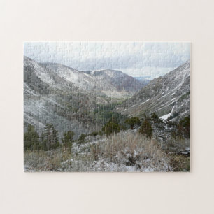 Rijden door de bergen van Snowy Sierra Nevada Legpuzzel