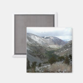 Rijden door de bergen van Snowy Sierra Nevada Magneet (Voorkant / Achterkant)