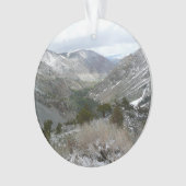 Rijden door de bergen van Snowy Sierra Nevada Ornament (voorkant)