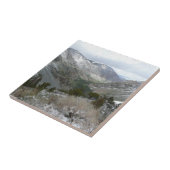 Rijden door de bergen van Snowy Sierra Nevada Tegeltje (Zijkant)