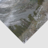 Rijden door de bergen van Snowy Sierra Nevada Tissuepapier (Detail)