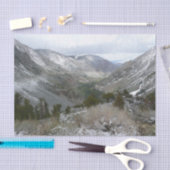 Rijden door de bergen van Snowy Sierra Nevada Tissuepapier (Craft)